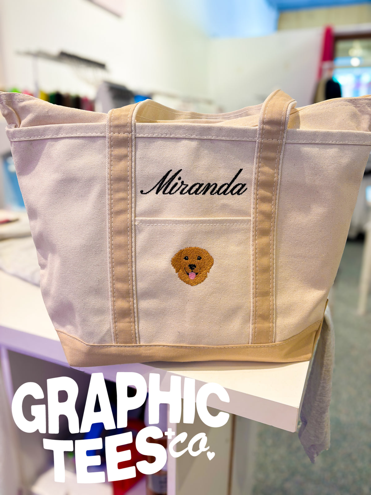 Custom Embroidered Tote Bag