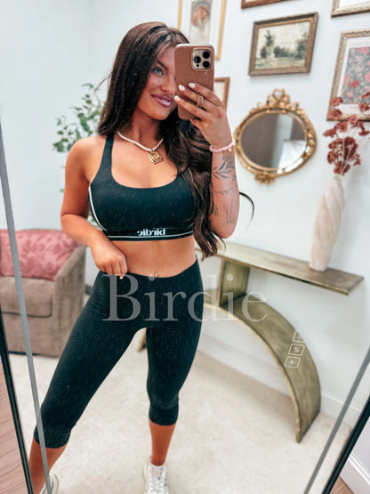 BIRDIE Contrast Racerback Sports Bra