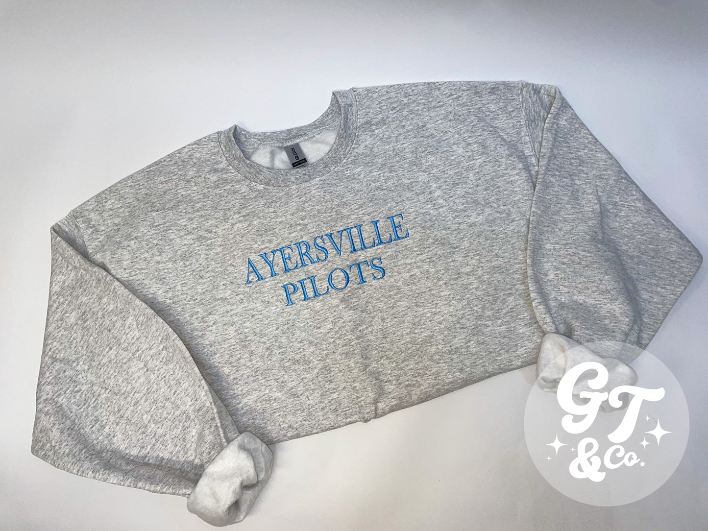 Ayersville Pilots Embroidered Crewneck