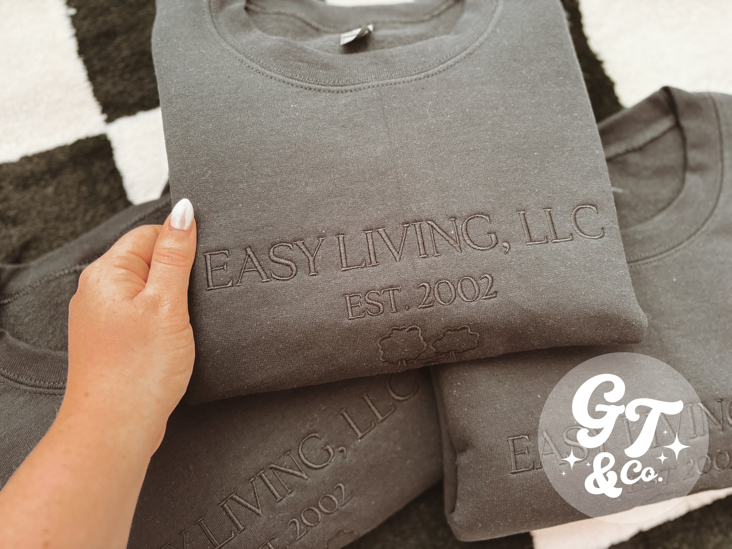 Custom Embroidered Logo Crewneck
