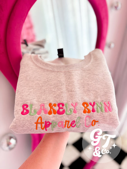 Custom Embroidered Logo Crewneck
