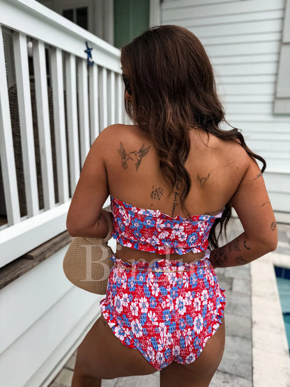 BIRDIE Star Spangled Blooms Swimsuit Bottom