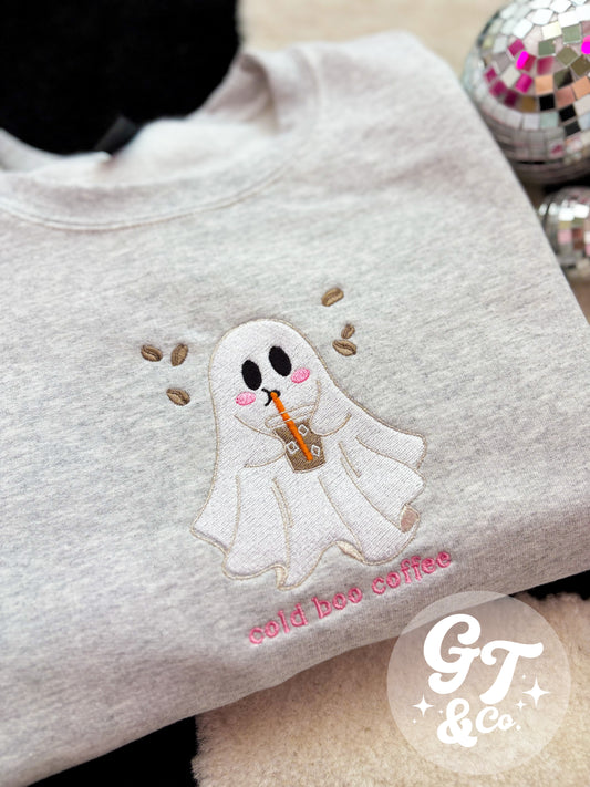 Cold Boo Embroidered Crewneck *MADE TO ORDER 10-15 BIZ DAYS*