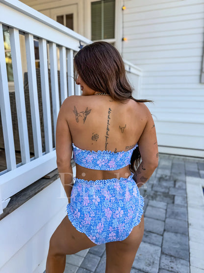 BIRDIE Bluebell Blush Swimsuit Top