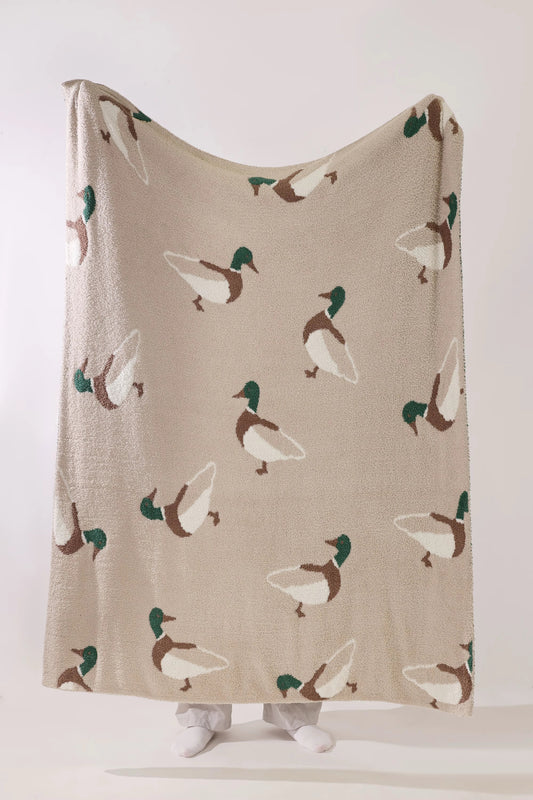 Lux Mallard Duck Throw Blanket