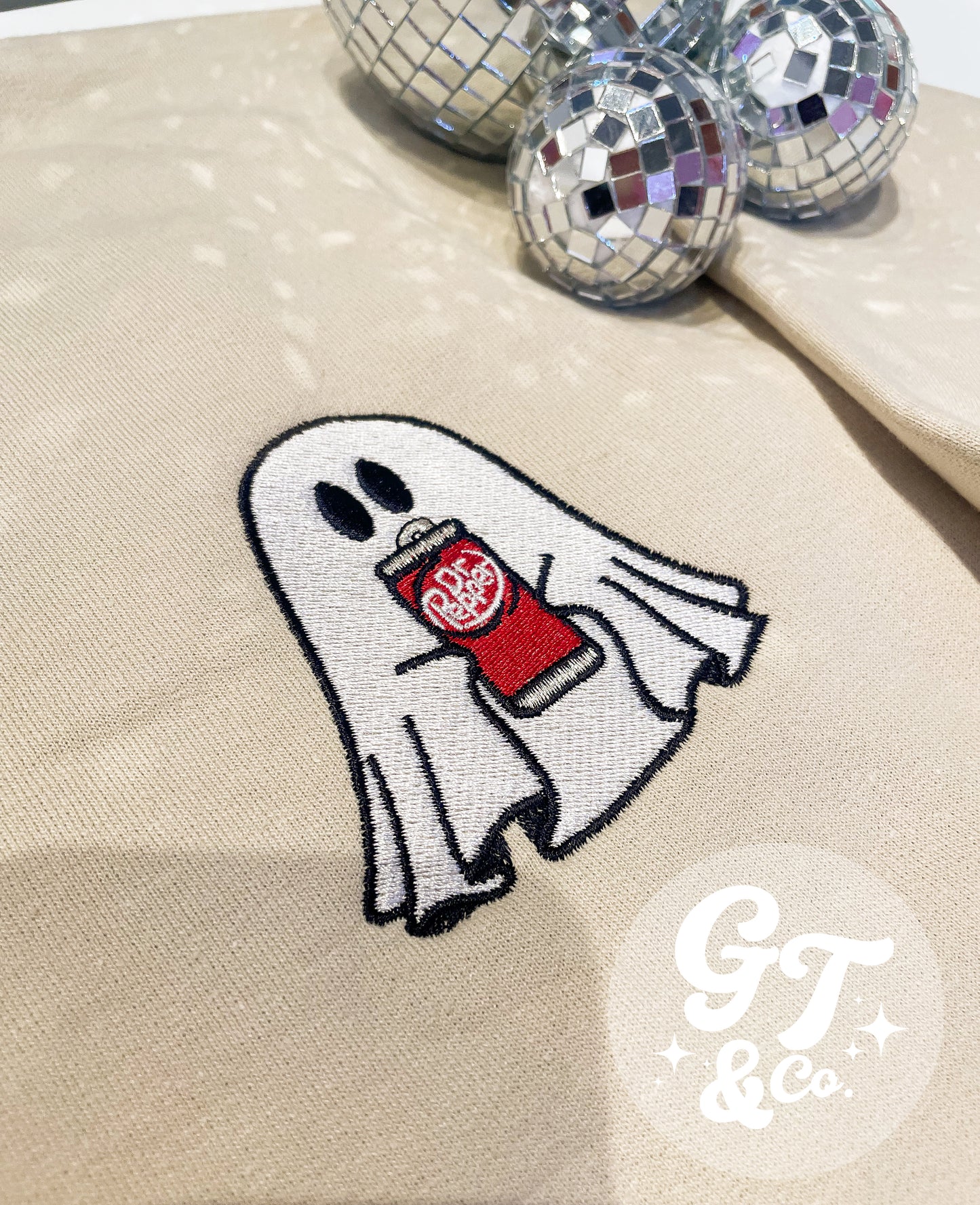 Soda Ghost Embroidered Crewneck *MADE TO ORDER*