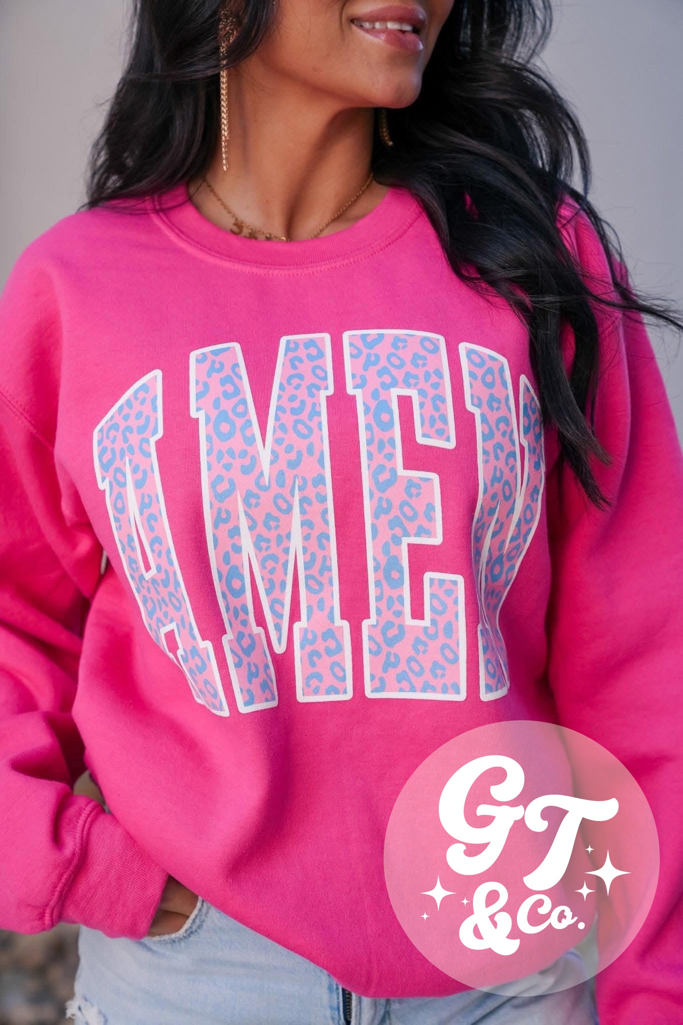 Amen Leopard Crewneck