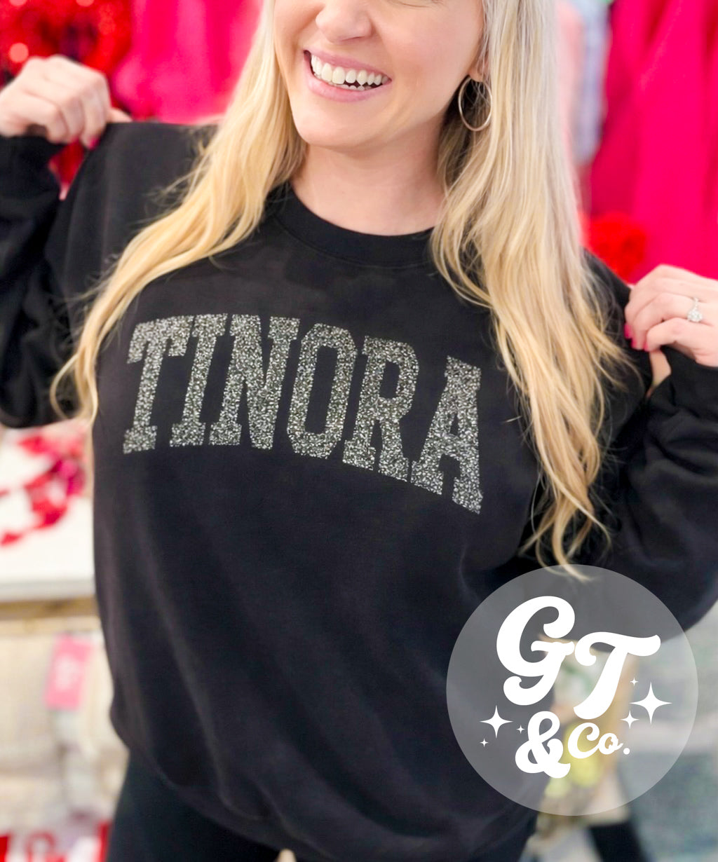 Tinora Glitter Crewneck