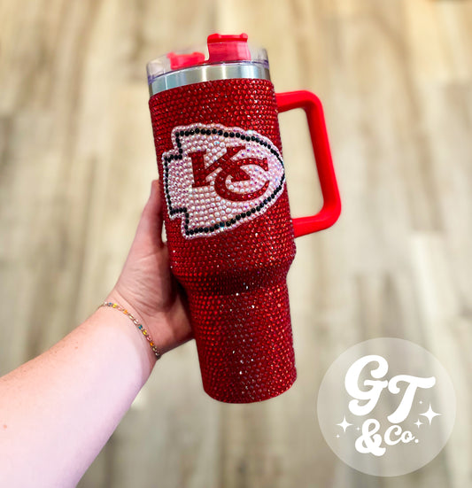 40oz KC Rhinestone Tumbler