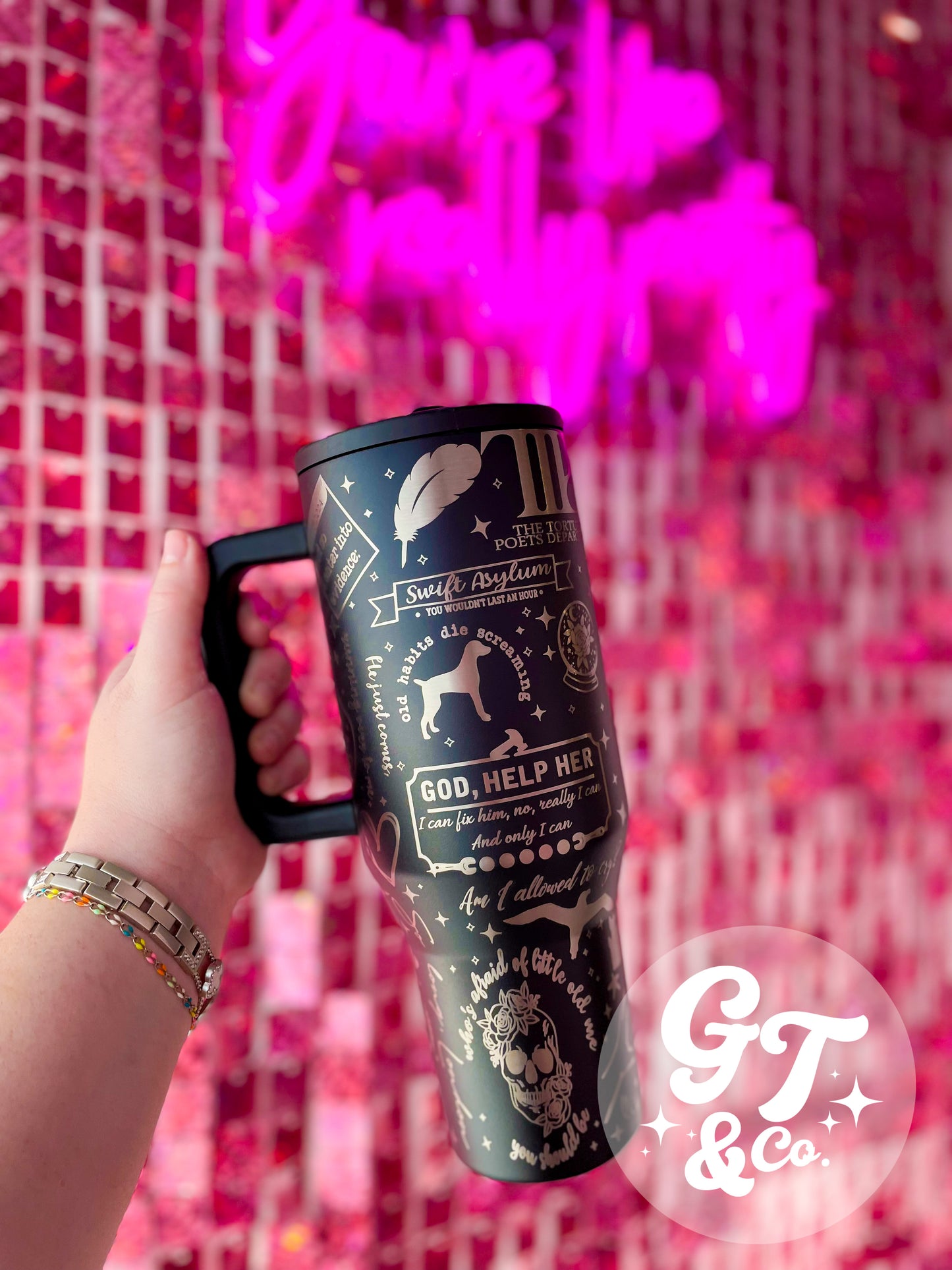 40oz NO SPILL Swiftie Tumbler