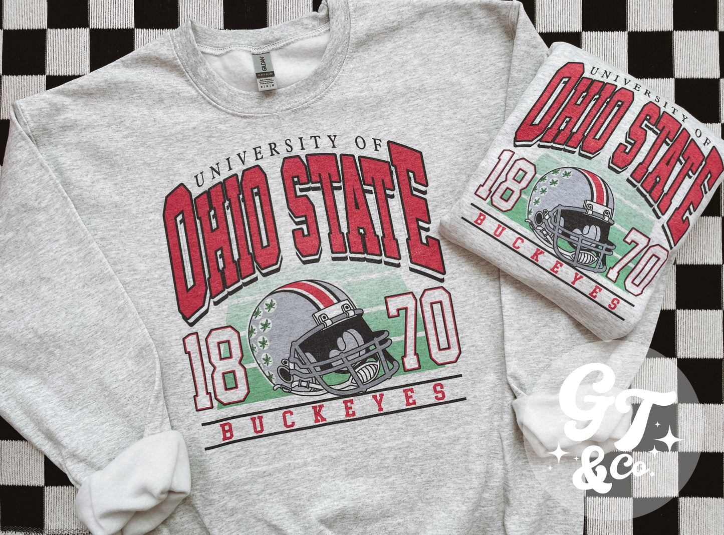 Vintage Ohio Sublimated Crewneck