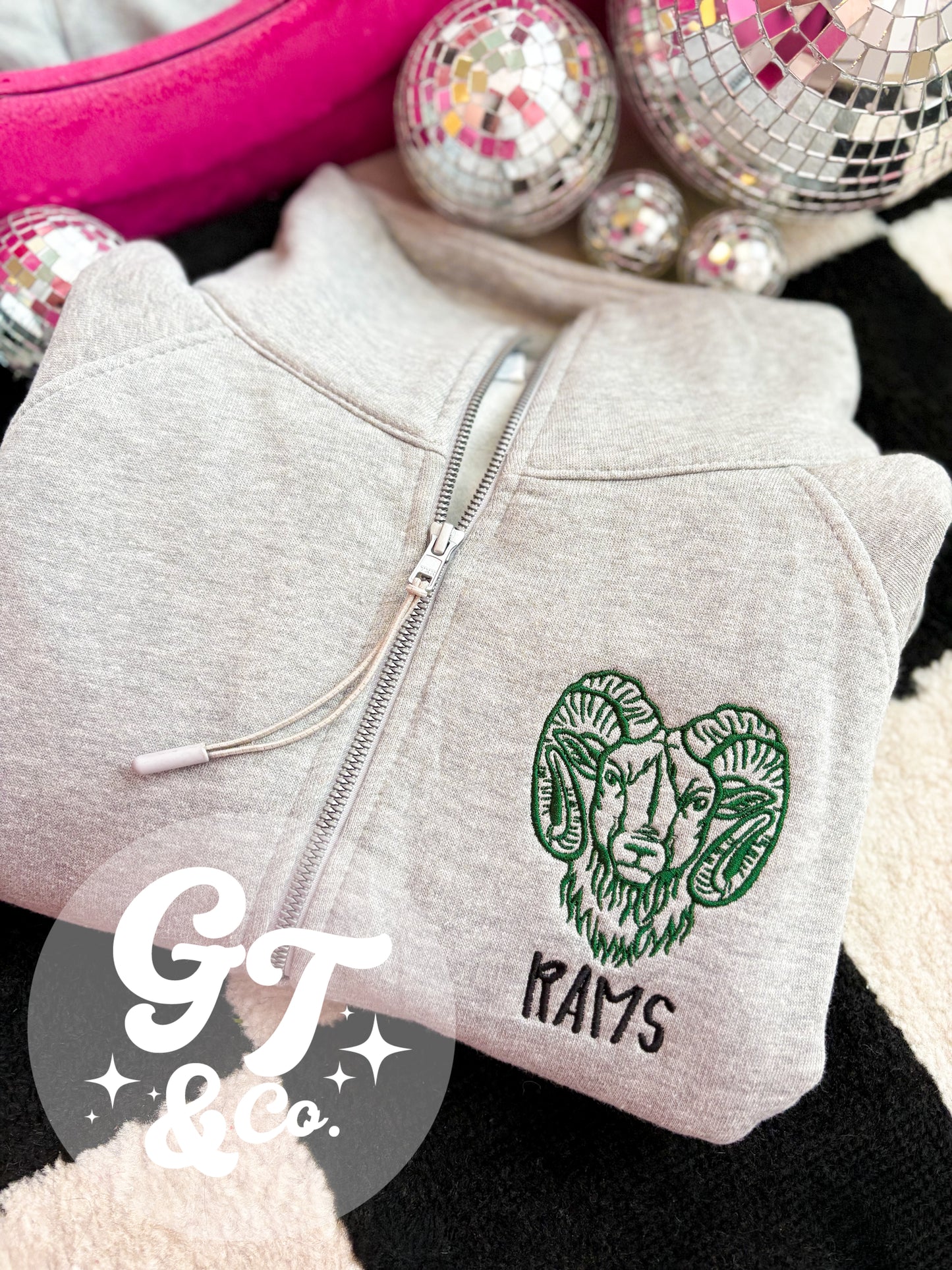 Mascot Embroidered Scuba Pullover