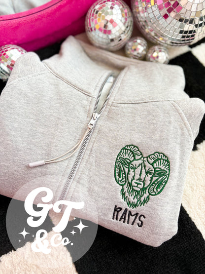 Mascot Embroidered Scuba Pullover