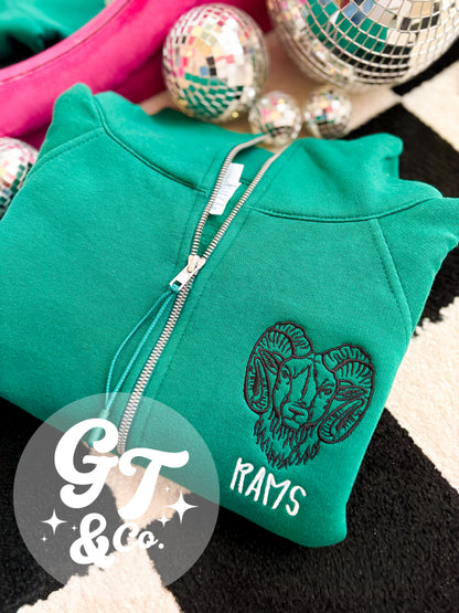 Mascot Embroidered Scuba Pullover