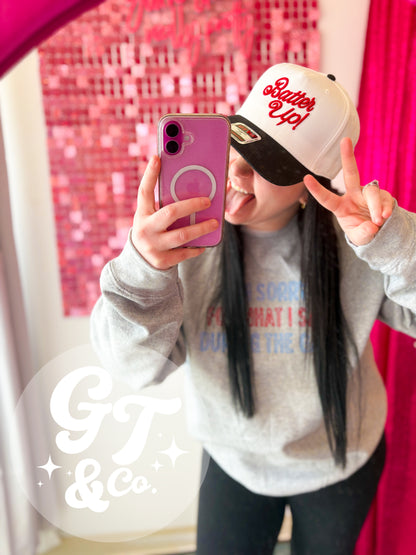 Batter Up Puff Embroidered Hat