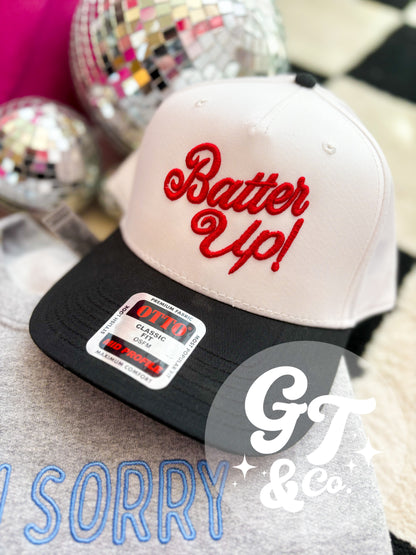 Batter Up Puff Embroidered Hat