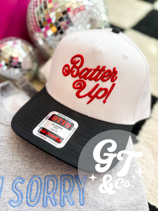 Batter Up Puff Embroidered Hat