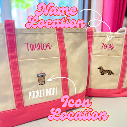 Custom Embroidered Tote Bag