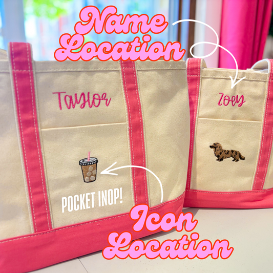 Custom Embroidered Tote Bag