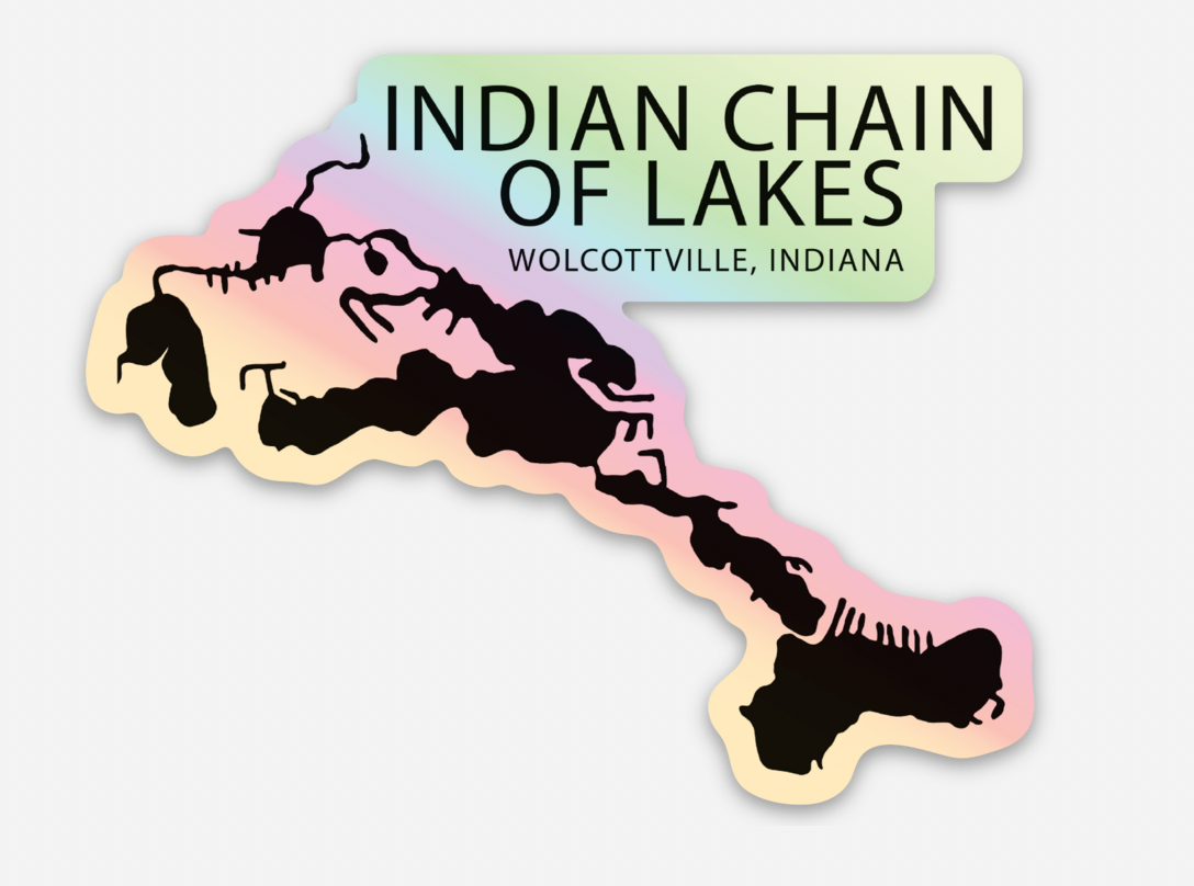 Holographic Lakes Sticker