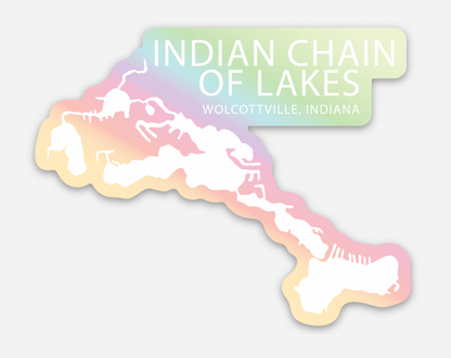 Holographic Lakes Sticker