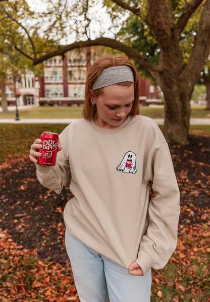 Soda Ghost Embroidered Crewneck *MADE TO ORDER*