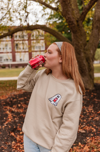 Soda Ghost Embroidered Crewneck *MADE TO ORDER*