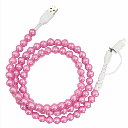 Beaded Phone Charger *READY TO SHIP*