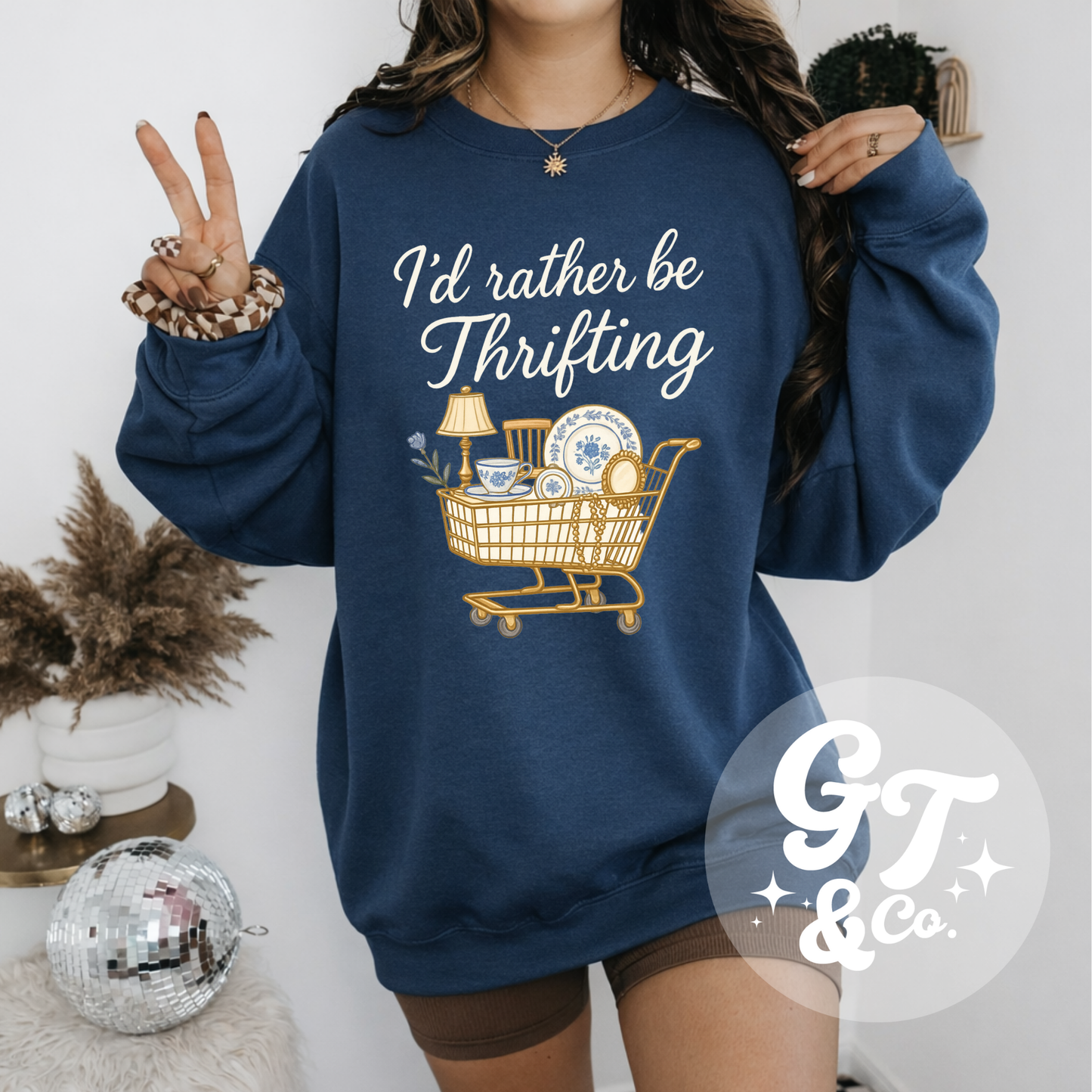 Rather Be Thrifting Crewneck