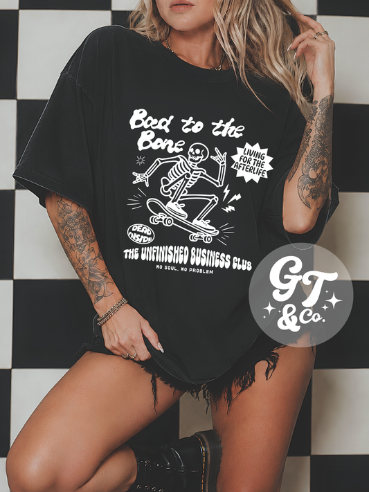 Bad To The Bone Printed Tee