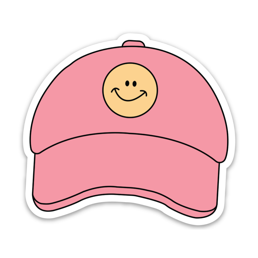 Happy Hat Vinyl Sticker