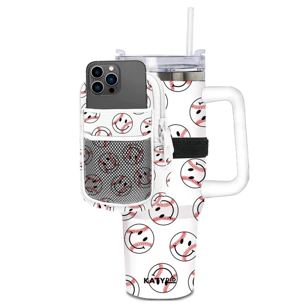 Happy Baseball Tumbler Belt Bag