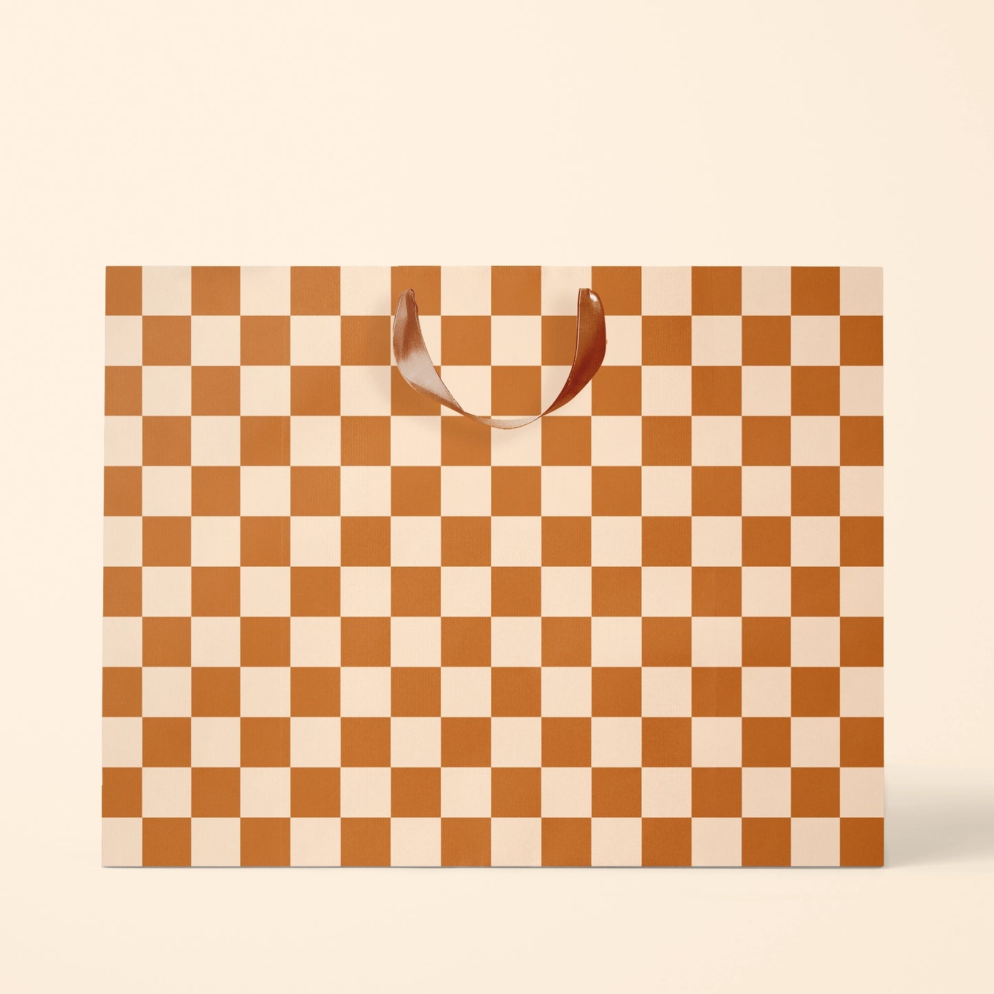 Large Checkered Gift Bag