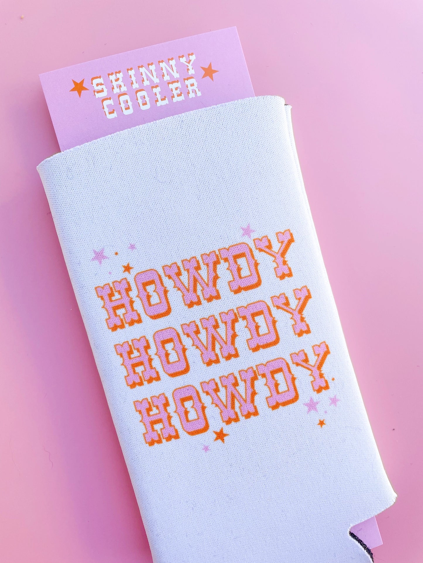 Howdy Slim Can Cooler