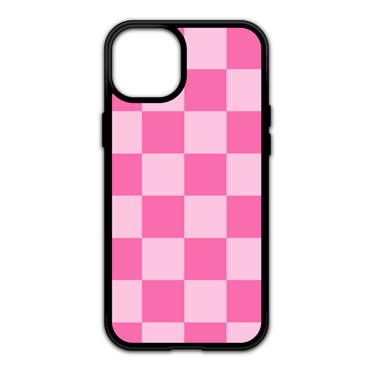 Pink Checkered iPhone Case