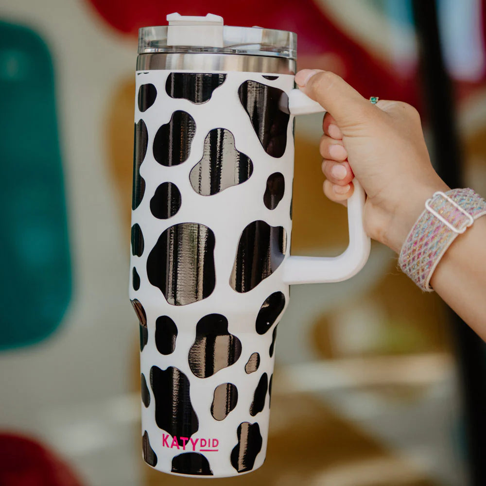 Cow Print 40oz Tumbler *HAND WASHING RECOMMENDED*