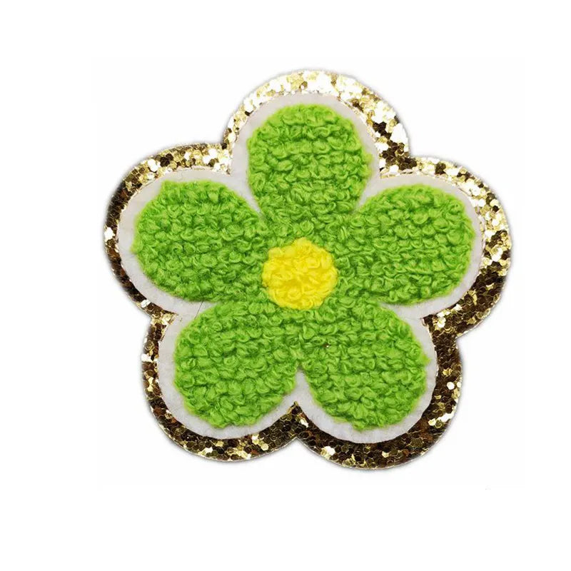 Retro Daisy Chenille Patches