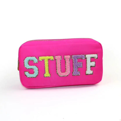Hot Pink Sticker Chenille Patches