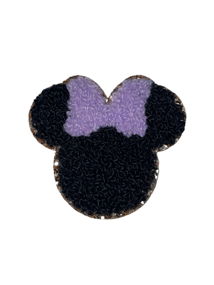 Bow Character Head Chenille Patches