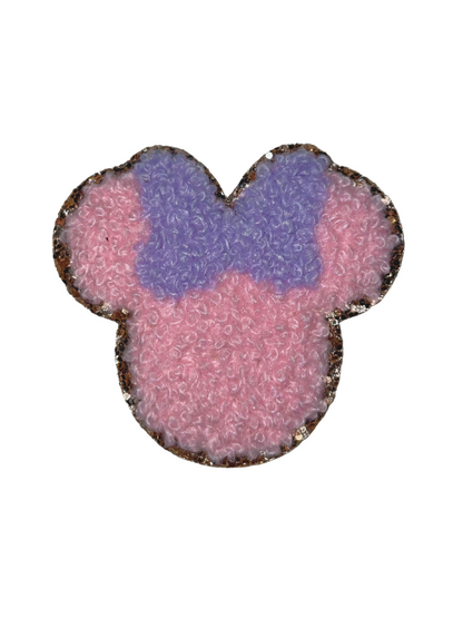 Bow Character Head Chenille Patches